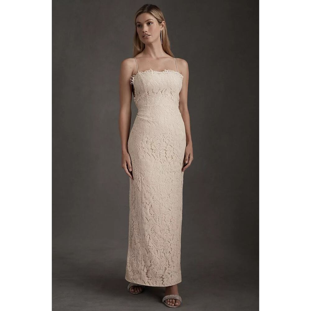 New Anthropologie BHLDN Fame and Partners Rain Column Dress $315 Size 6